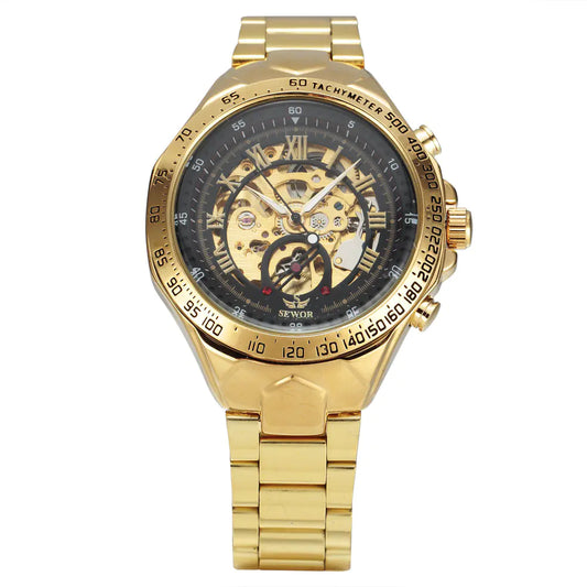 Men's Hollow Steel Band Automatic Mechanical Watch